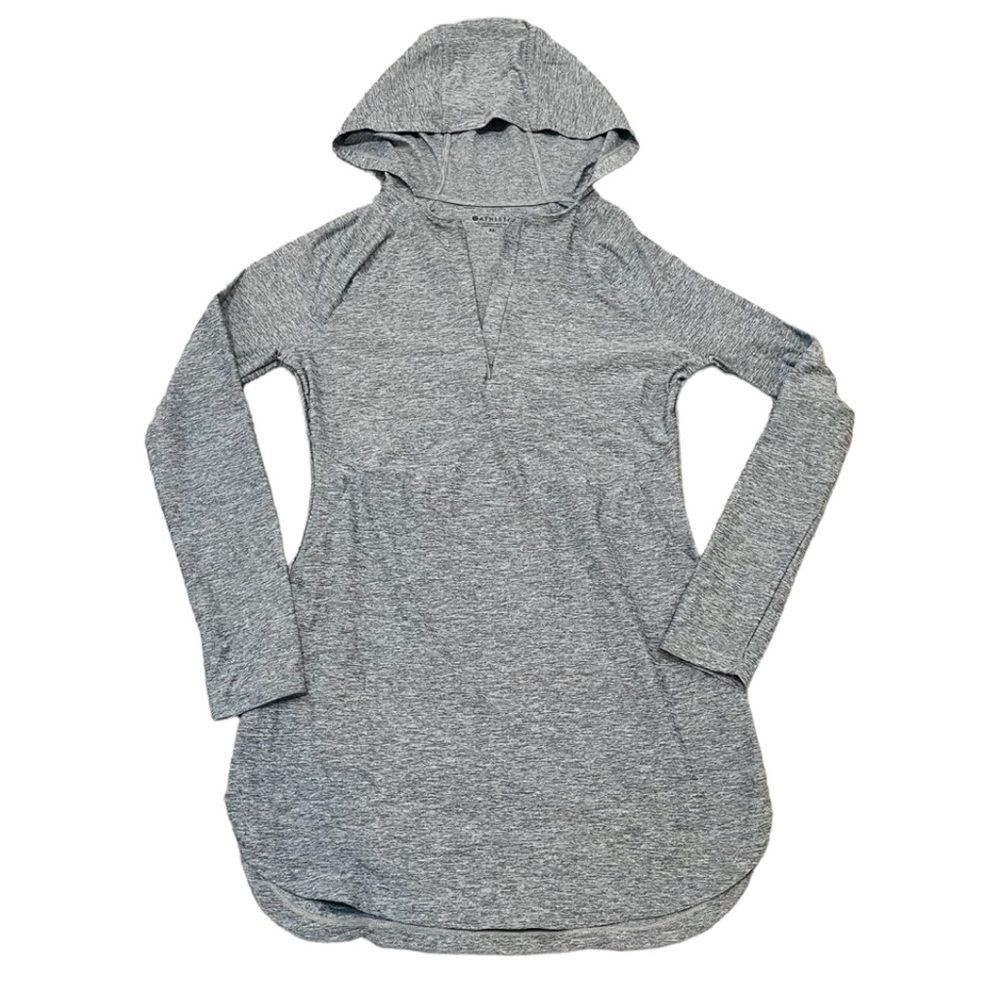 Athleta Gray Quarter Zip Hoodie Size XS - Picture 1 of 13